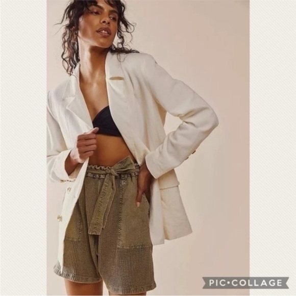 Free People Jackets & Blazers - :Price Firm: Free People Olivia Blazer in White